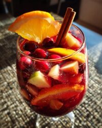 non alcoholic christmas sangria