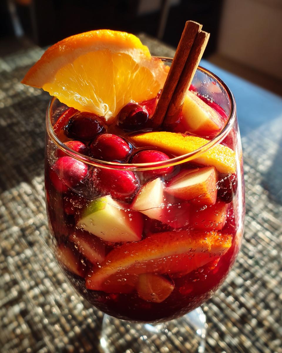 non alcoholic christmas sangria
