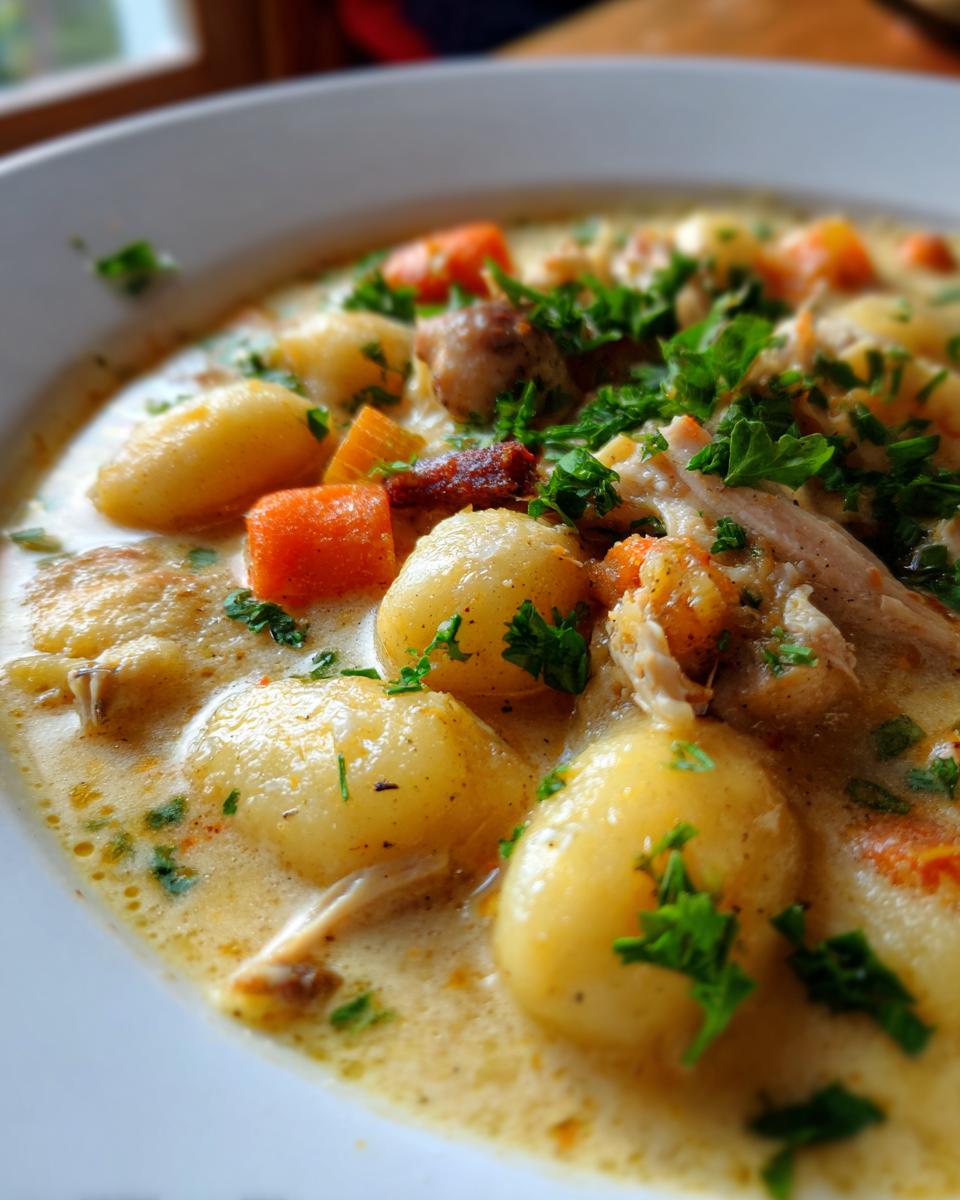 olive garden chicken gnocchi - detail 1