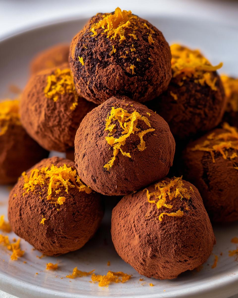 orange truffles - detail 1