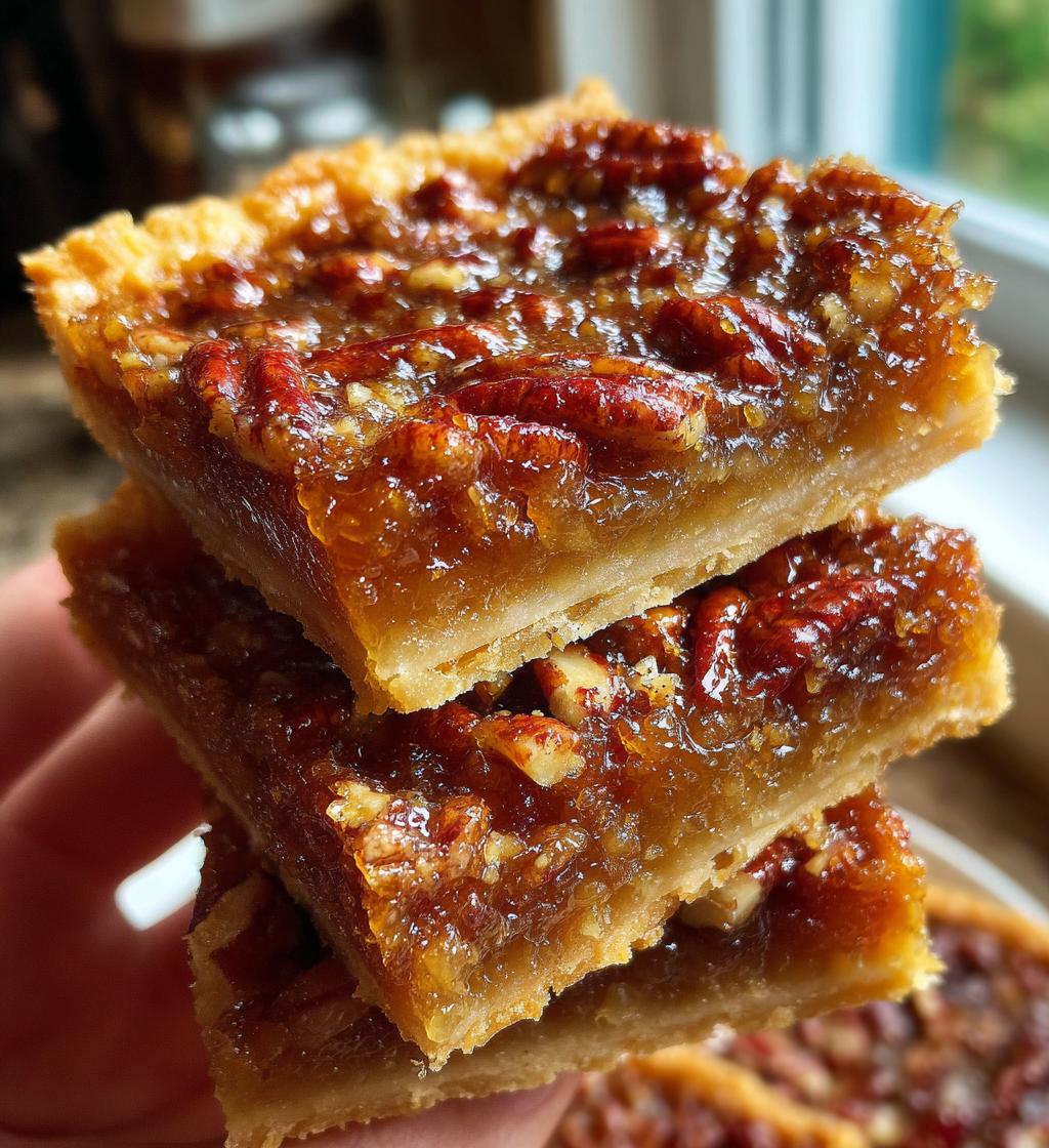 pecan butter tart squares - detail 1