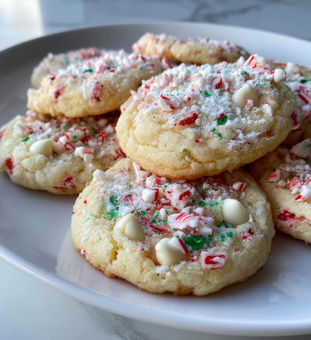 peppermint meltaway cookies - detail 1