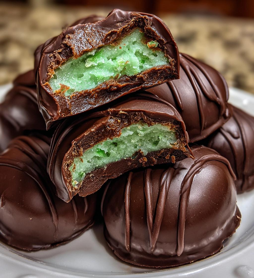 peppermint meltaways - detail 1