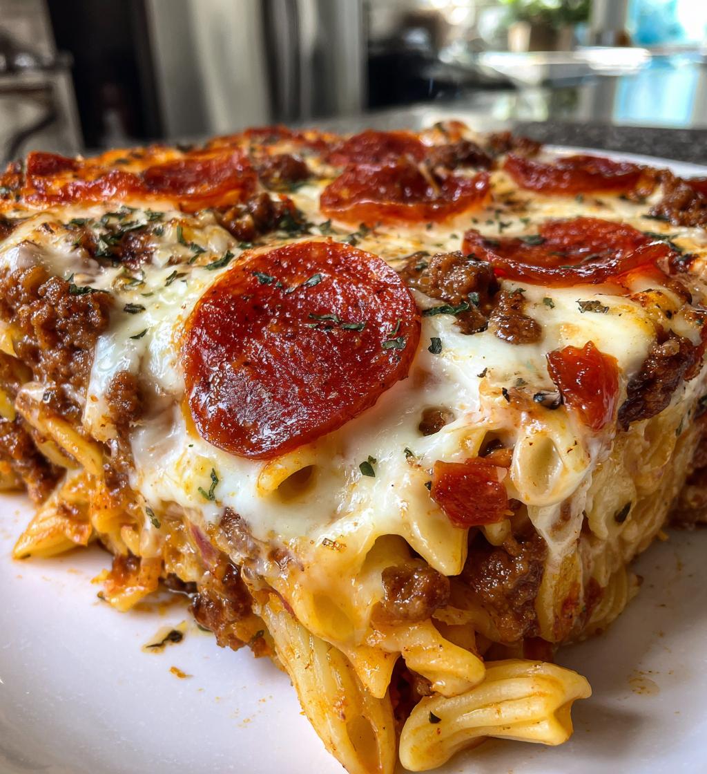 pizza casserole - detail 1