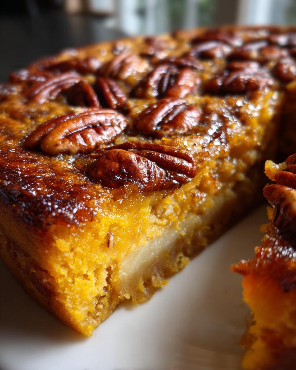 pumpkin and pecan cobbler - detail 1