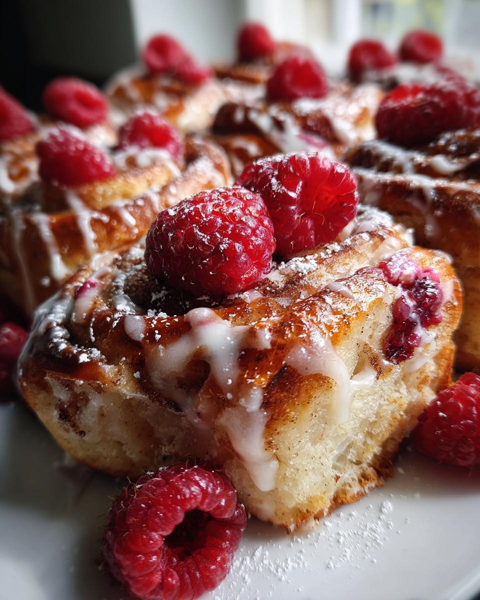 raspberry cinnamon rolls