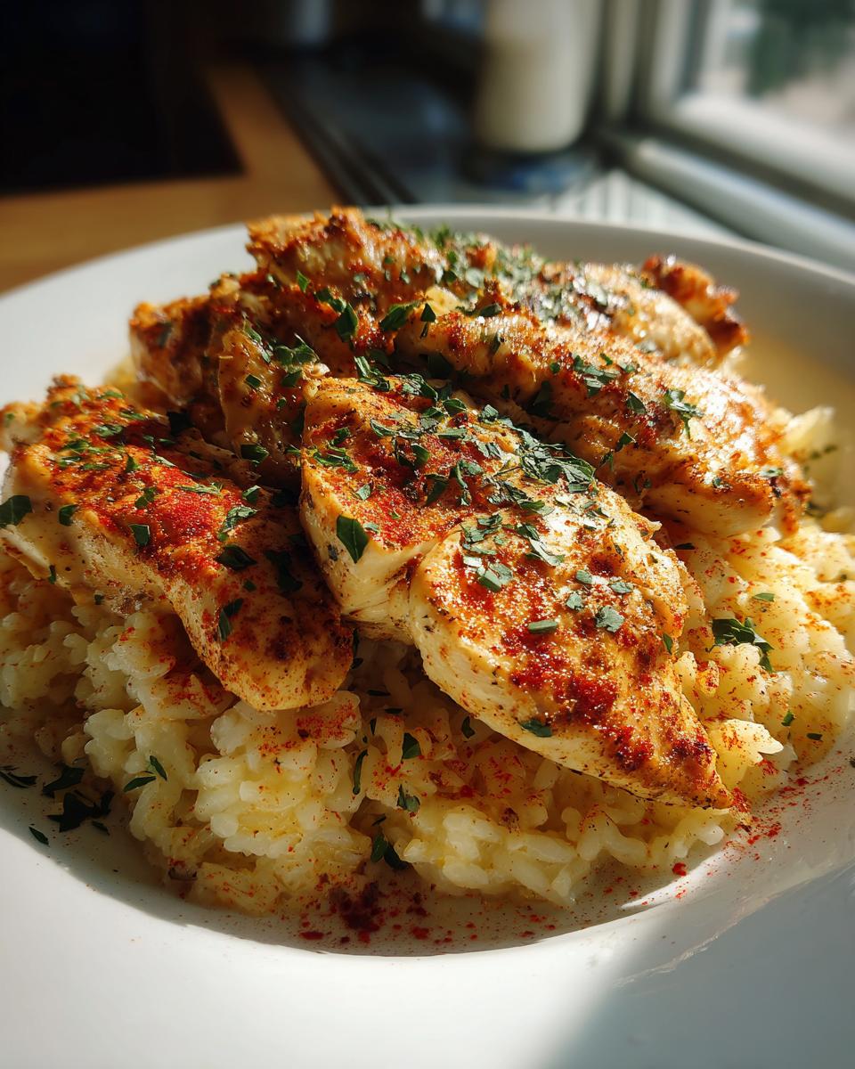 recipe for chicken and rice - detail 1