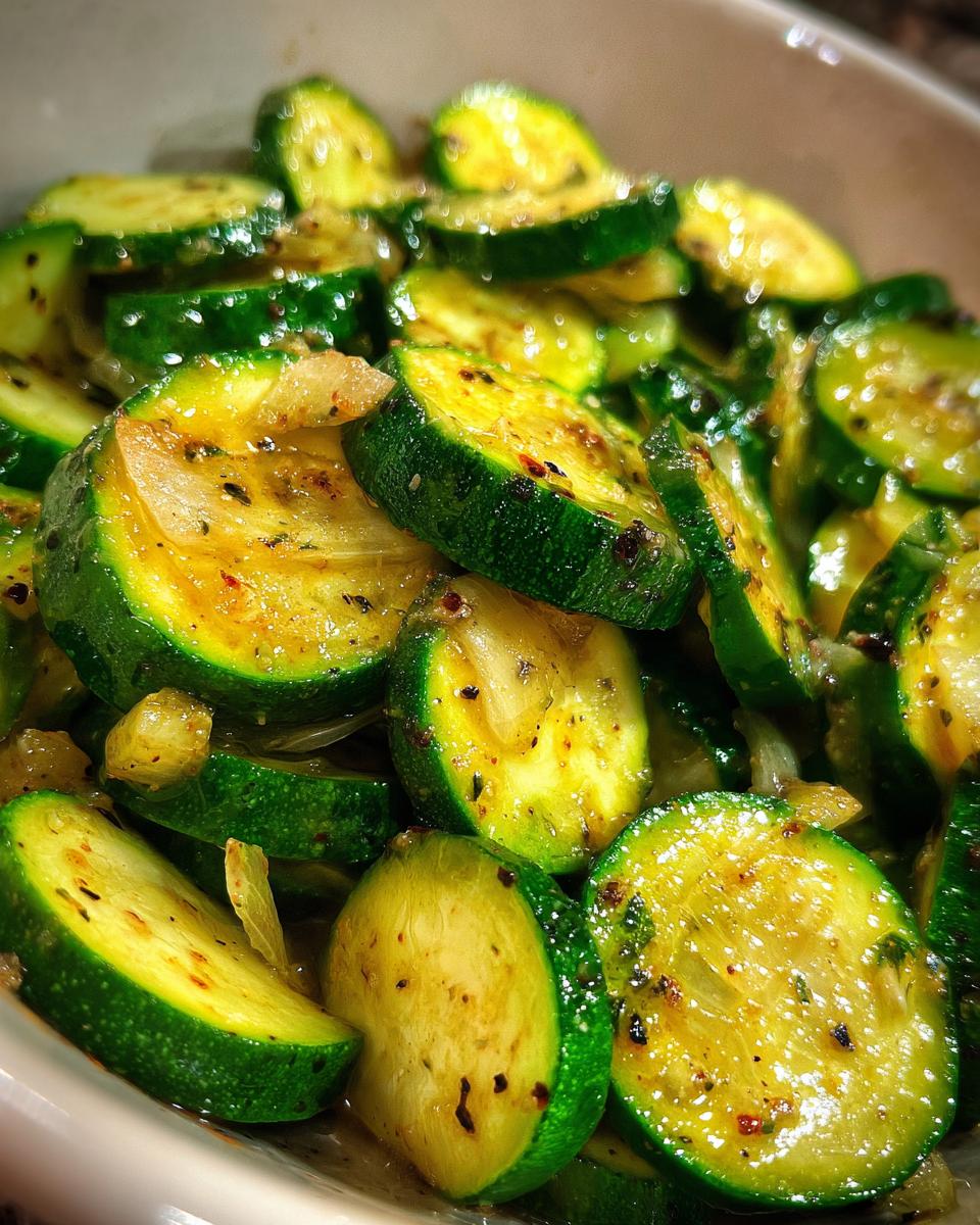 sauteed zucchini - detail 1