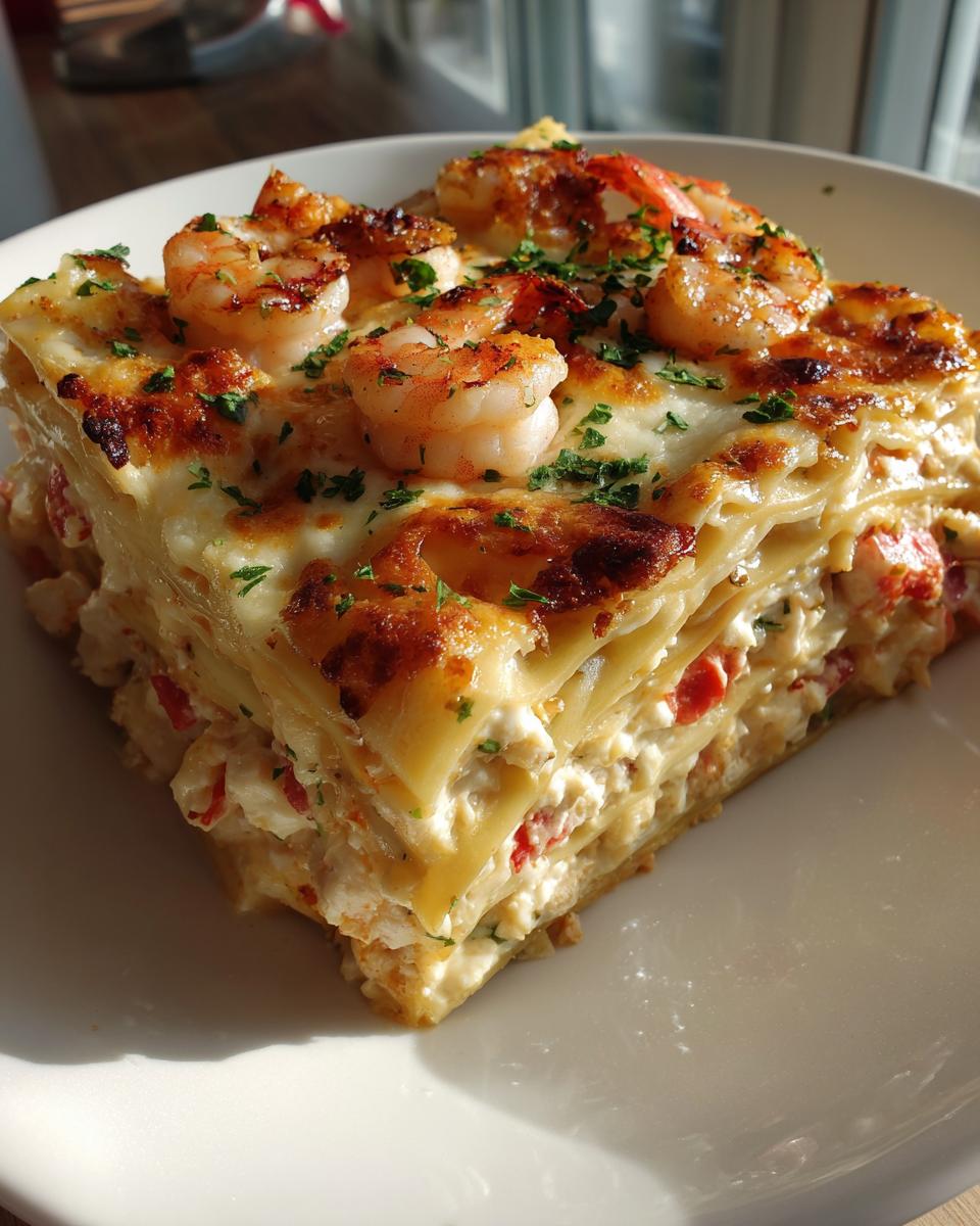 seafood lasagna