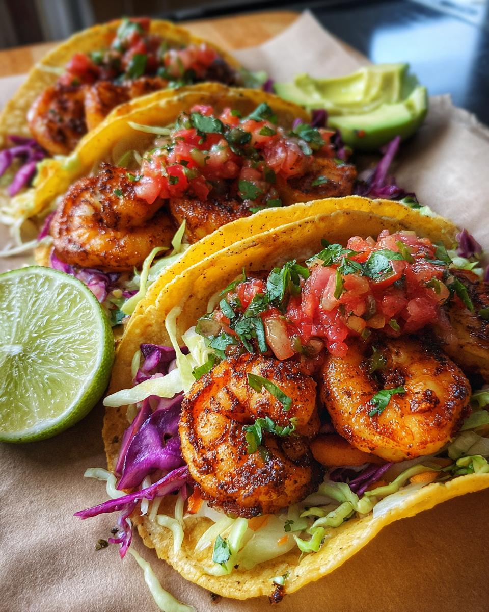 shrimp tacos - detail 1
