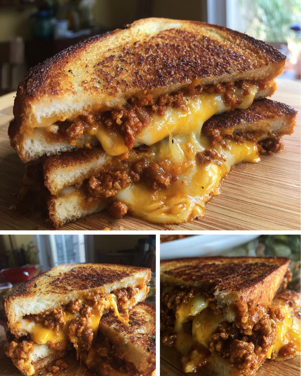 sloppy joe grilled cheese - detail 1