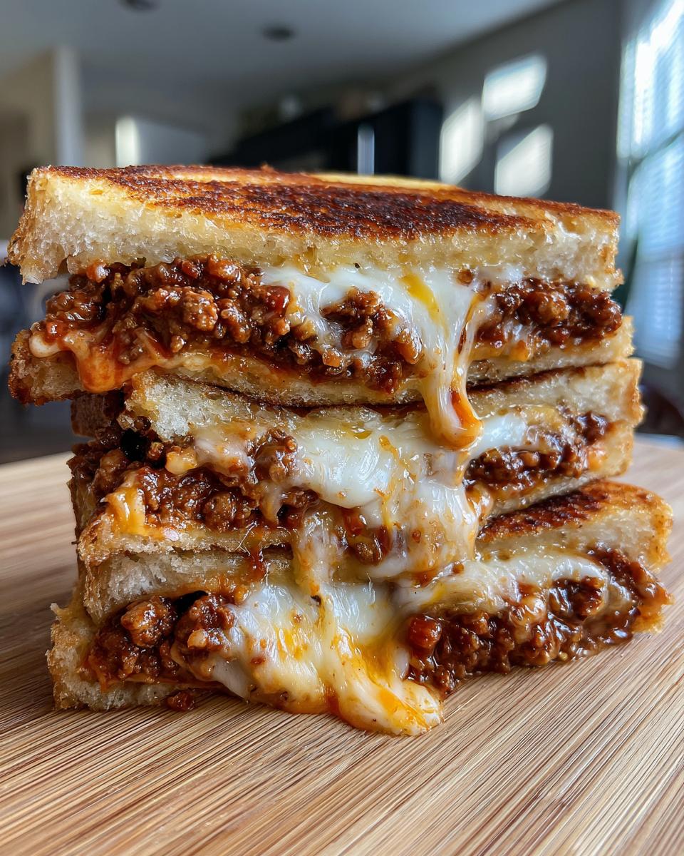 sloppy joe grilled cheese