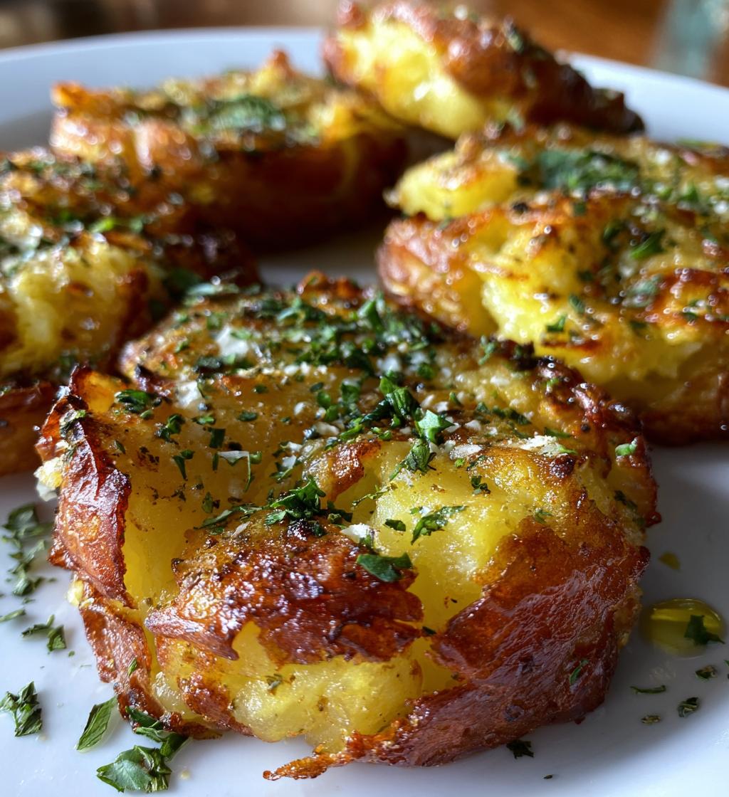smashed potatoes