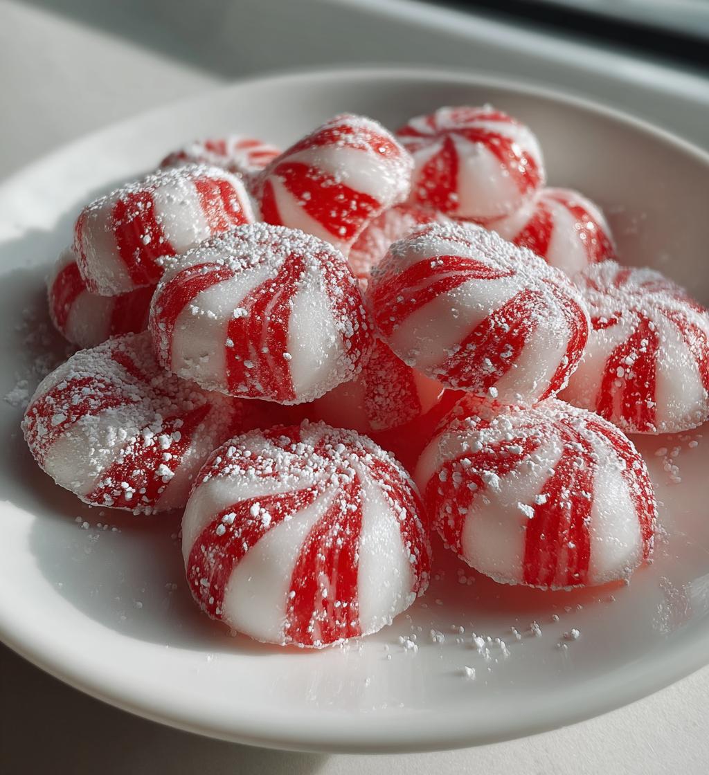 soft christmas peppermints - detail 1