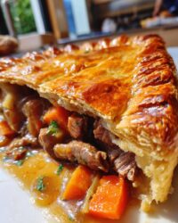 steak and sausage pie