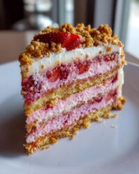 strawberry crunch cake