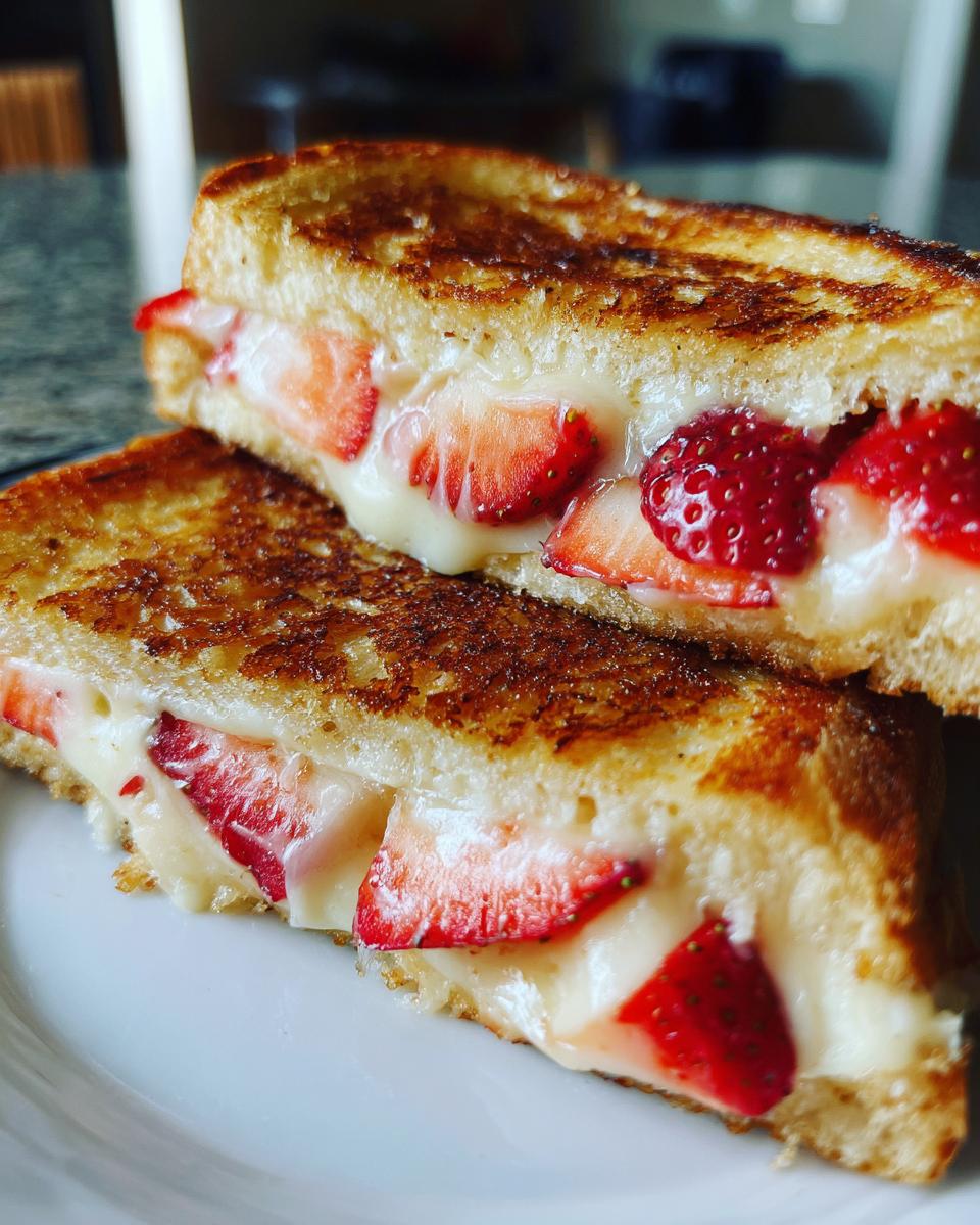 strawberry grilled cheese - detail 1
