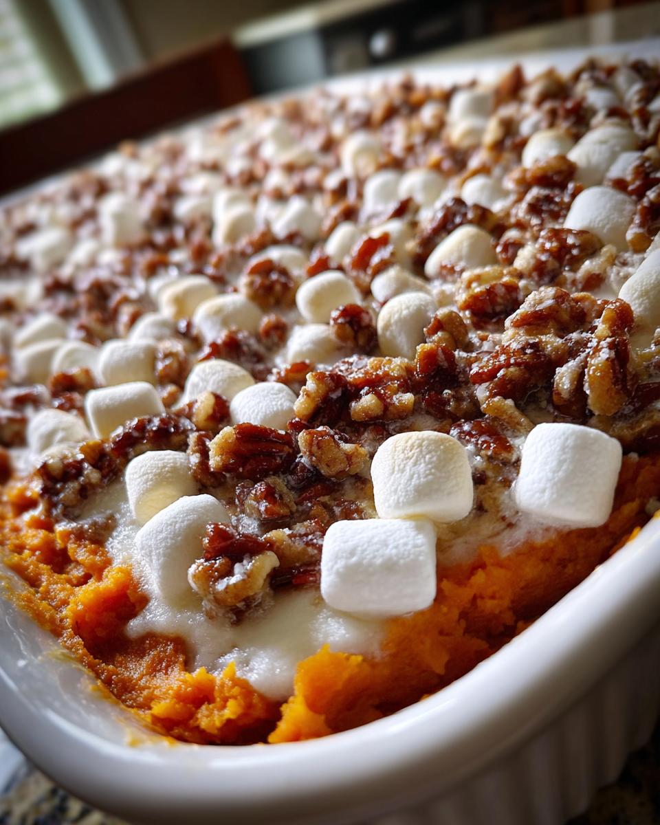 sweet potato casserole with pecans