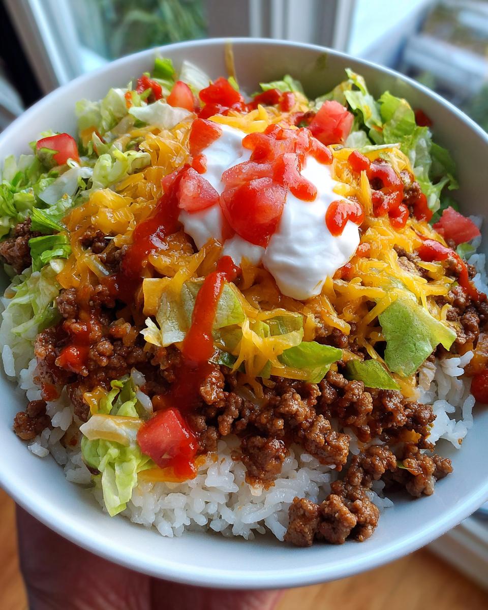 taco rice - detail 1