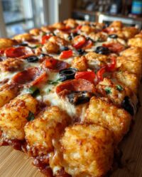 tator tot pizza bake