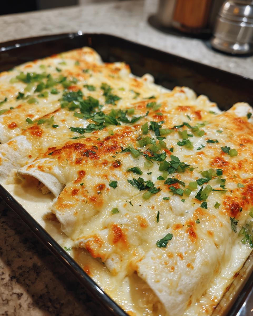 white chicken enchiladas - detail 1