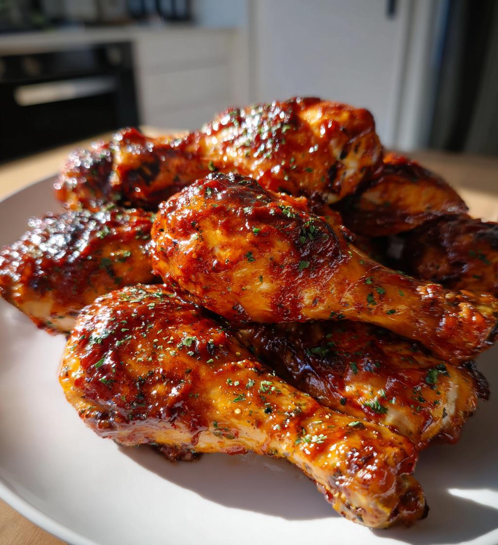 15 minute air fryer bbq chicken drumsticks - detail 1