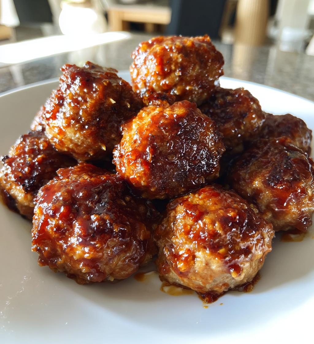15 minute air fryer bbq meatballs