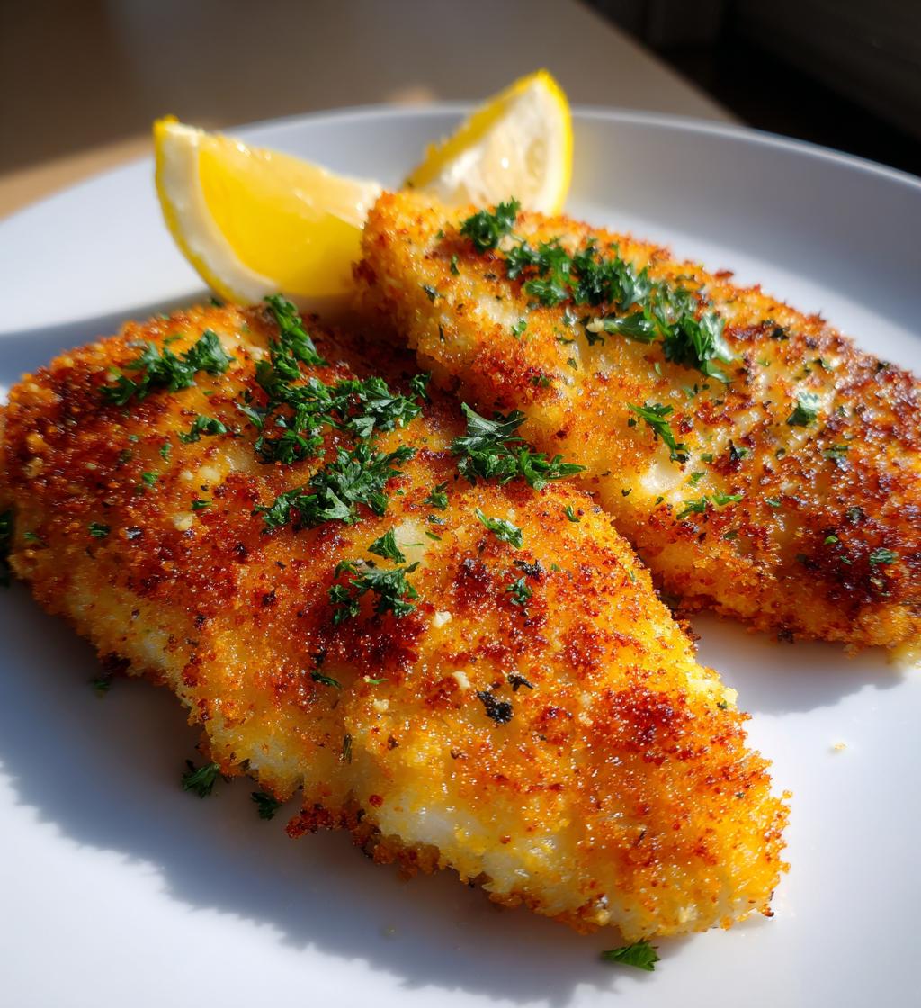 15 minute air fryer breaded tilapia - detail 1