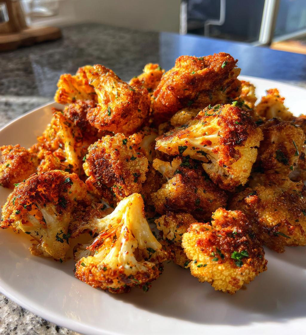 15 minute air fryer cauliflower bites