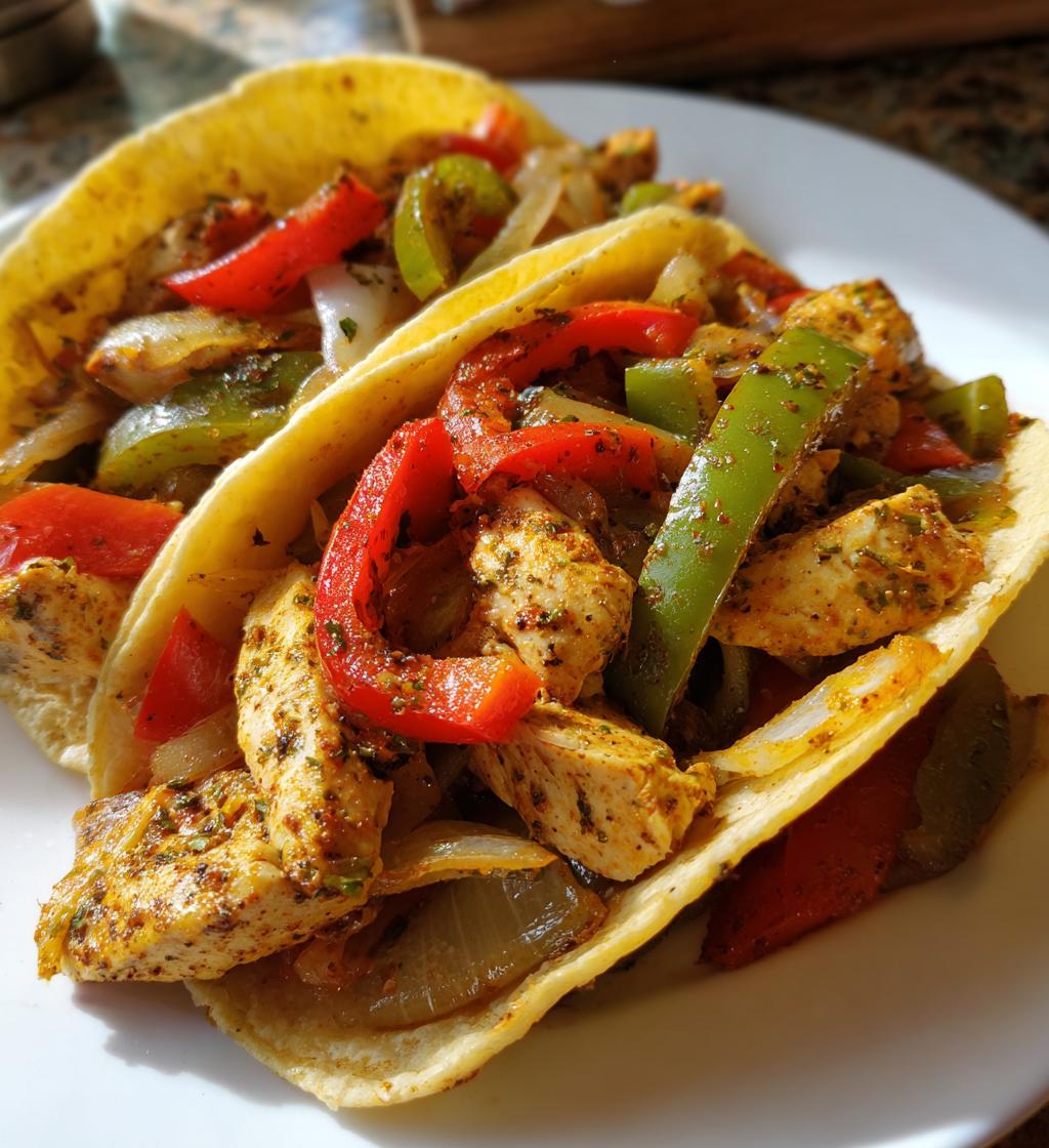 15 minute air fryer chicken fajitas