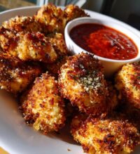 15 minute air fryer chicken parmesan bites