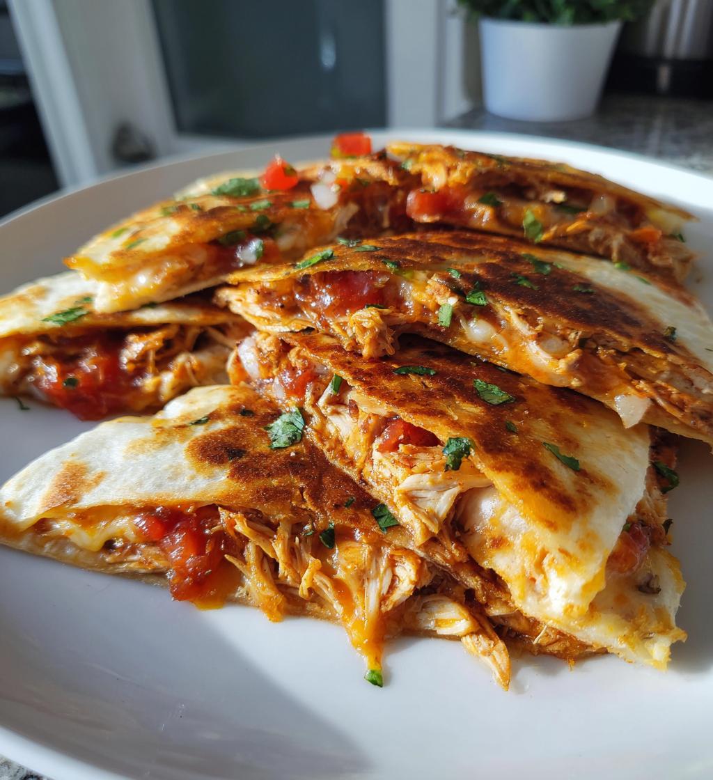 15 minute air fryer chicken quesadillas - detail 1