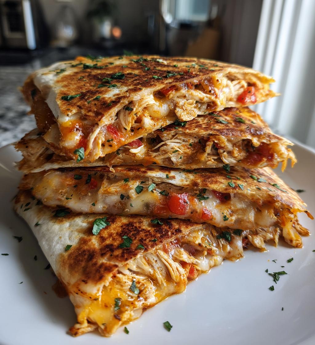15 minute air fryer chicken quesadillas