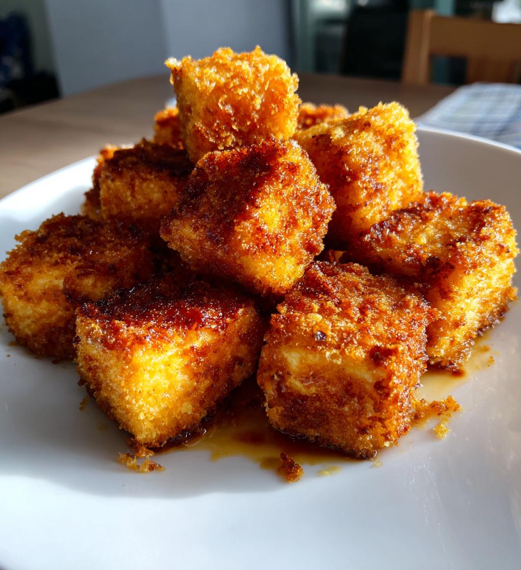 15 minute air fryer crispy tofu - detail 1