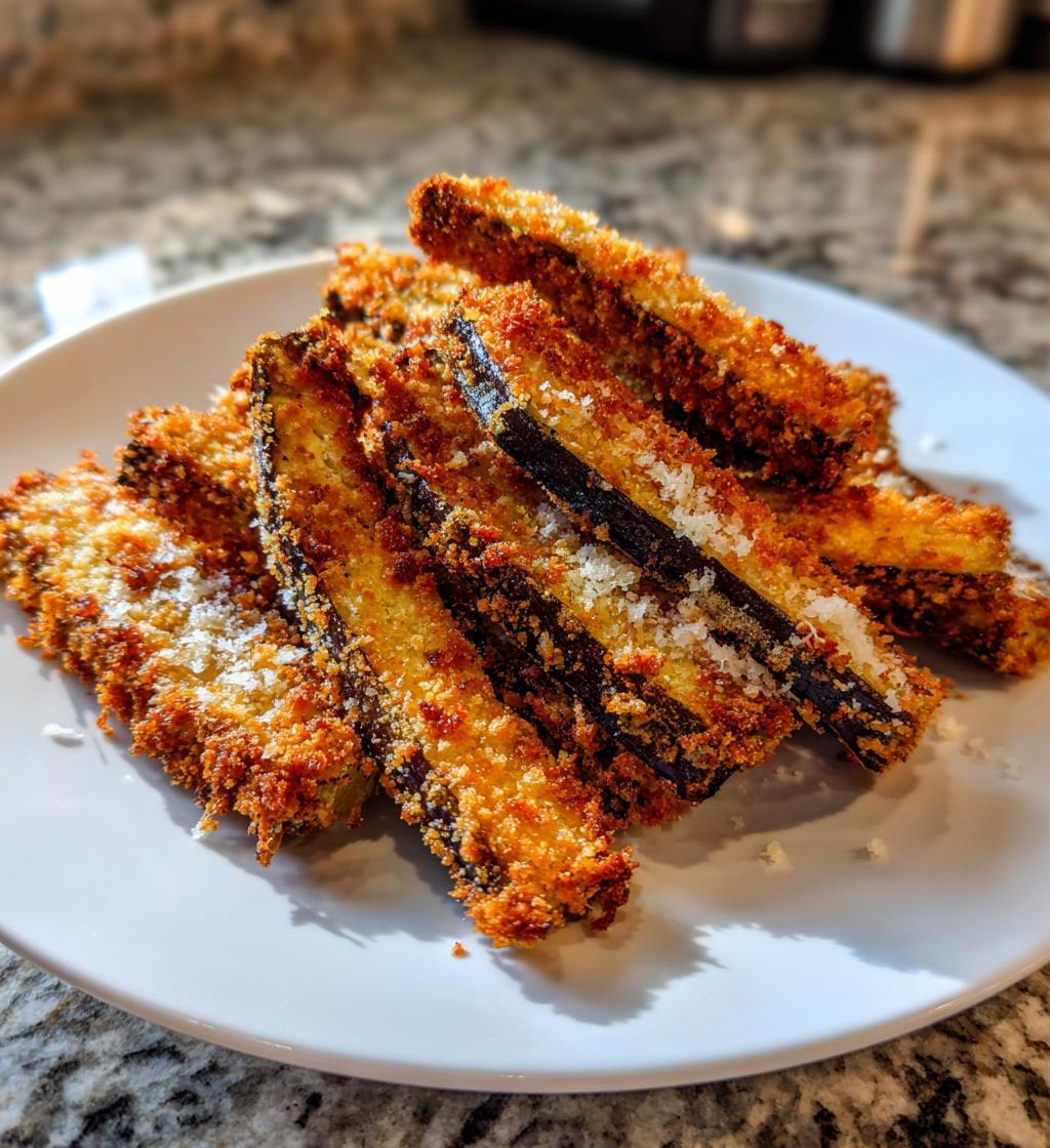 15 minute air fryer eggplant fries - detail 1