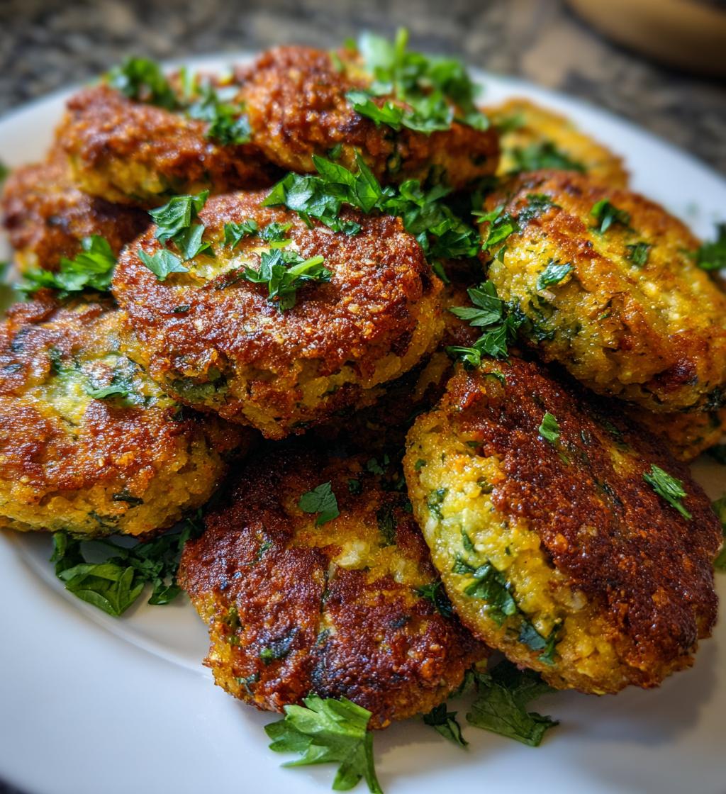15 minute air fryer falafel patties - detail 1