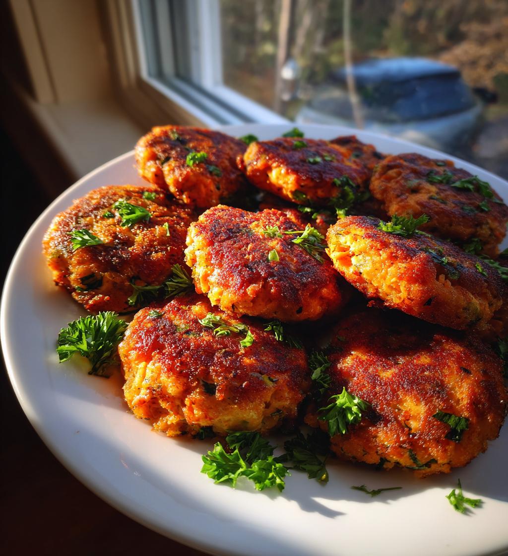 15 minute air fryer salmon patties - detail 1