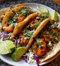 15 minute air fryer shrimp tacos