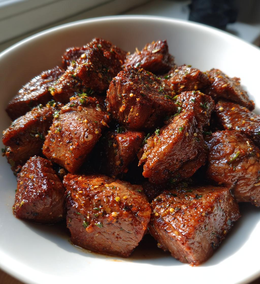 15 minute air fryer steak bites
