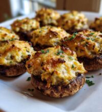 15 minute air fryer stuffed mushrooms