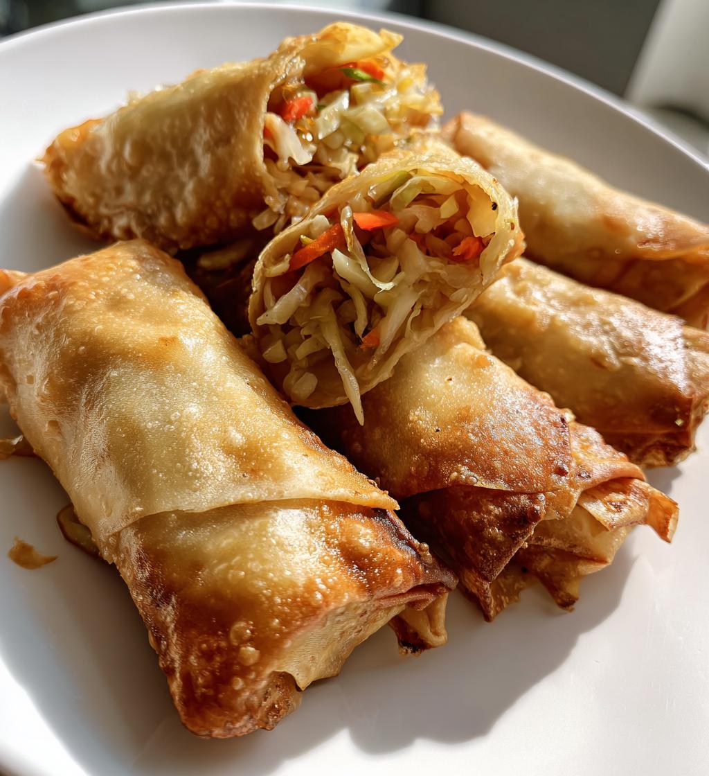 15 minute air fryer veggie egg rolls - detail 1