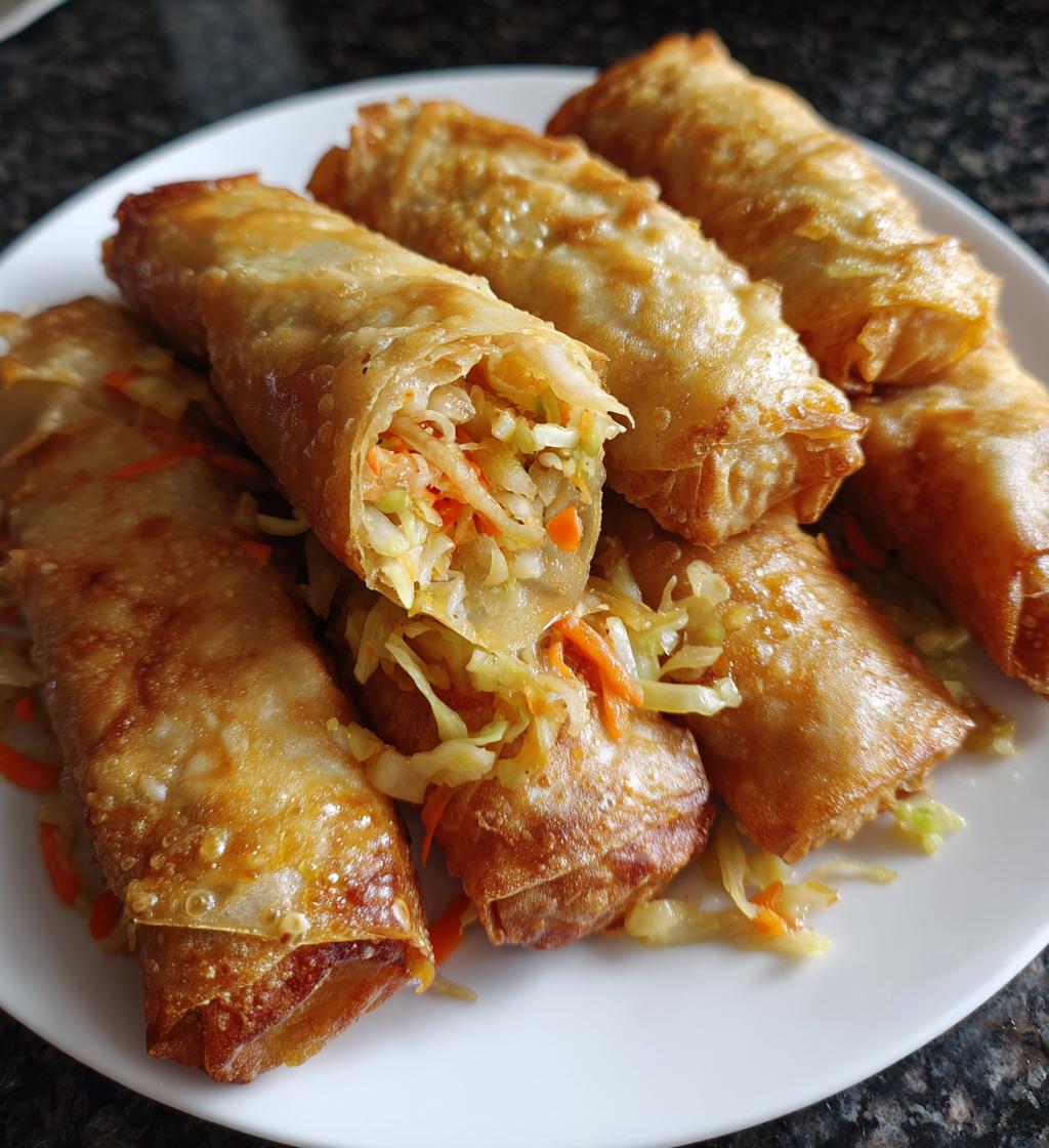 15 minute air fryer veggie egg rolls