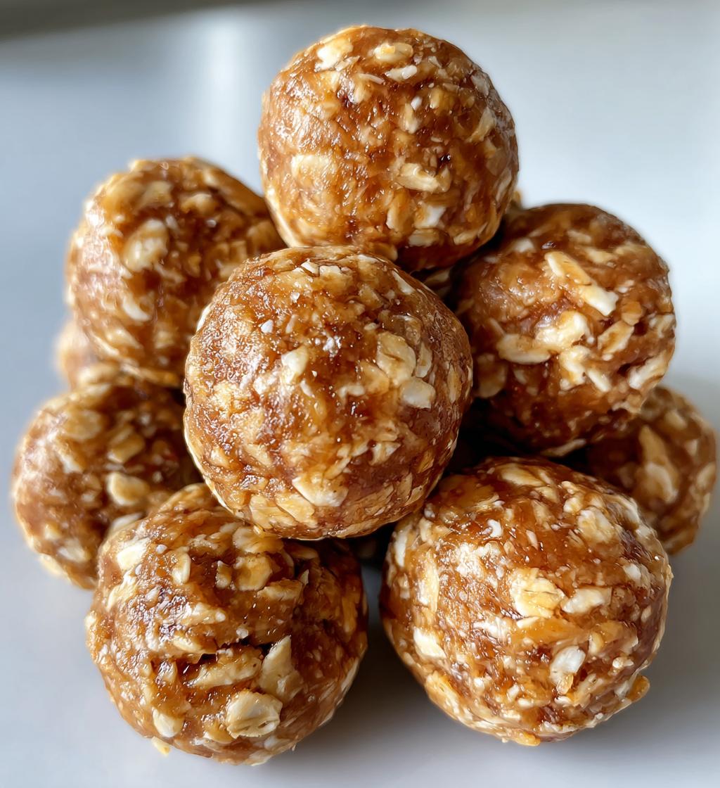 3 ingredient peanut butter oatmeal balls