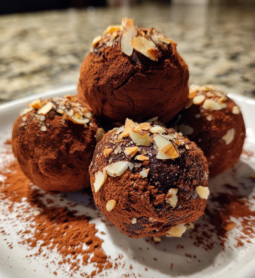 5 ingredient amaretto truffles - detail 1