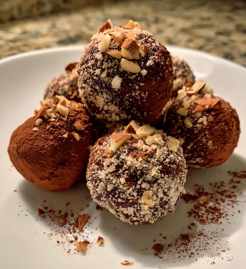 5 ingredient amaretto truffles