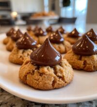 6 ingredient peanut butter kiss cookies