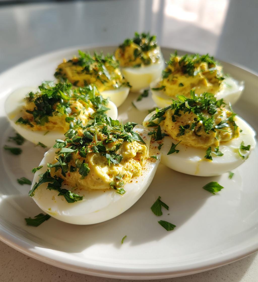 Anchovy Deviled Eggs - detail 1