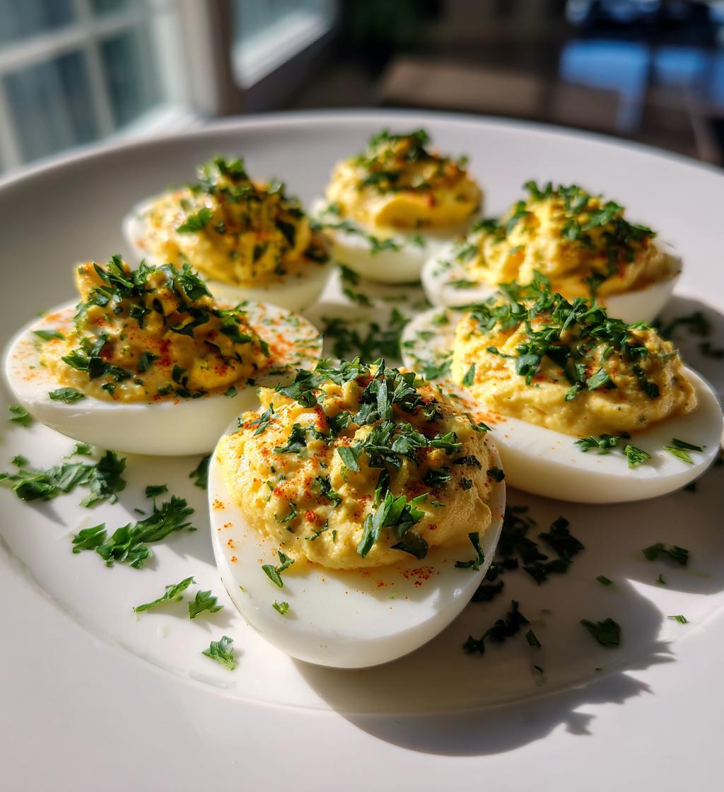 Anchovy Deviled Eggs