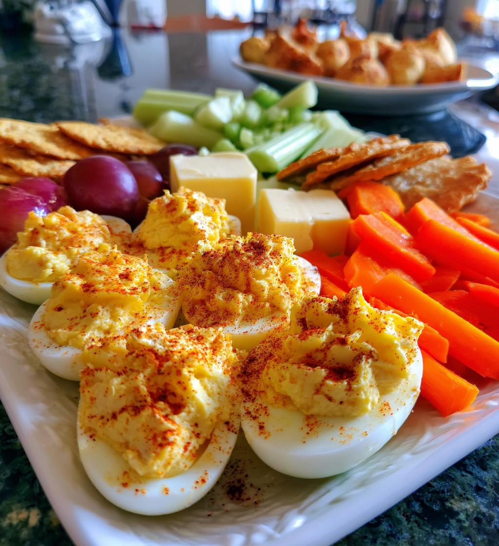 Appetizer Tray with Deviled Eggs - detail 1