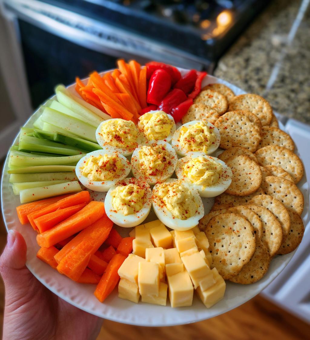 Appetizer Tray with Deviled Eggs